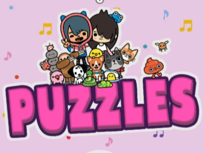 Cute Tocca Life Puzzles background