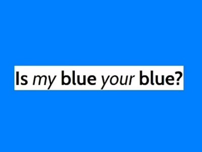 Is My Blue Your Blue? background